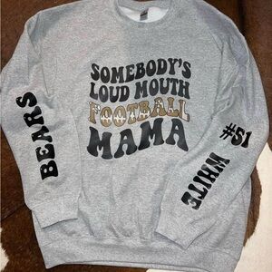Gray Graphic Mama Sweater